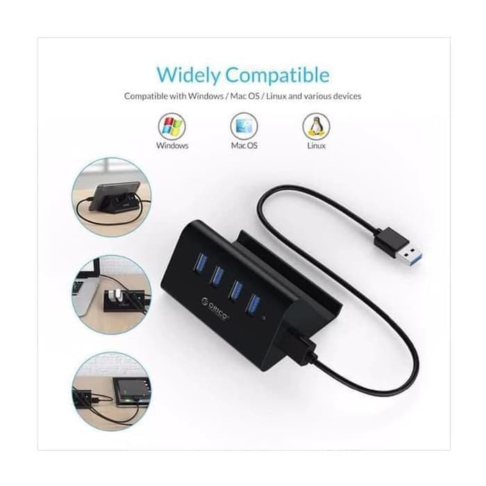 USB HUB ORICO SHC U3-4 Port USB 3.0 HUB with Phone &amp; Tablet DOCKING