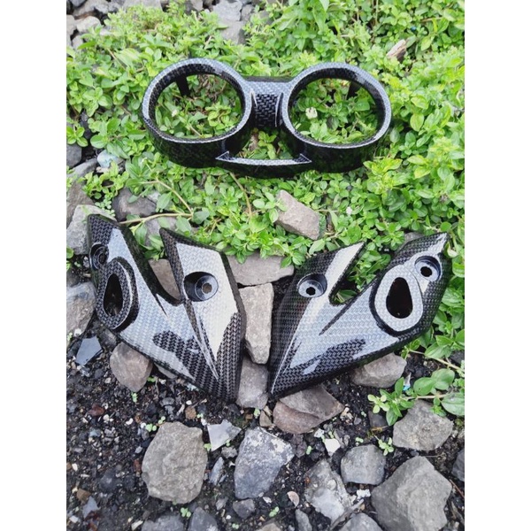 Lis Cover SpeedoMeter & Kupingan Vixion Old Carbon