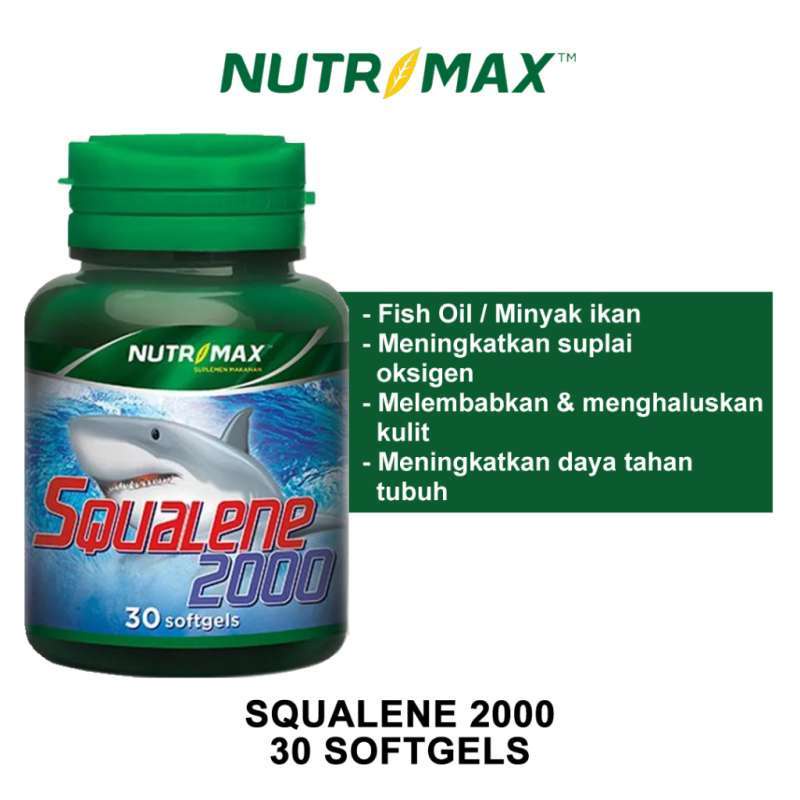 NUTRIMAX SQUALENE 2000 FISH OIL MINYAK IKAN SQUALANE SQUALEN