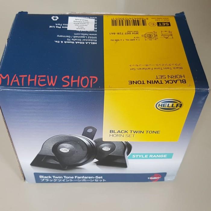 Relay New Klakson Hella Black Twin Tone Original / Klakson Mobil Hella +Relay