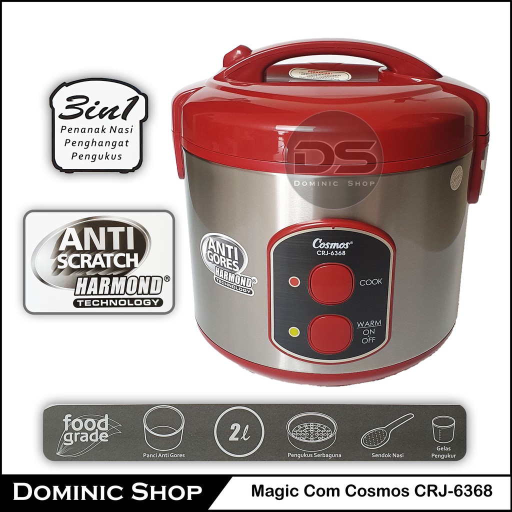 Rice Cooker Magic Com Cosmos CRJ-6368 Harmond / Cosmos CRJ6368 / Magic Jar / Penanak Nasi