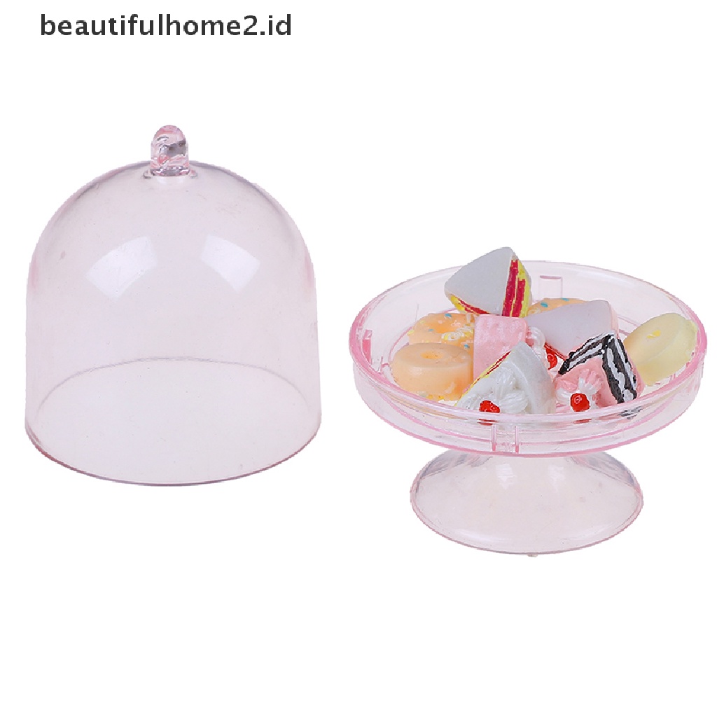 (beautifulhome2.id) Mainan Miniatur Toples Makanan Penutup Skala 1: 12 Untuk Aksesoris Rumah Boneka