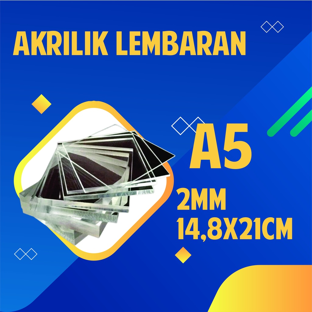 Jual Akrilik Acrilik Acrylic Lembaran A5 2mm Bening 148x21cm Laser Cutting Akrilik Akrilik 2441