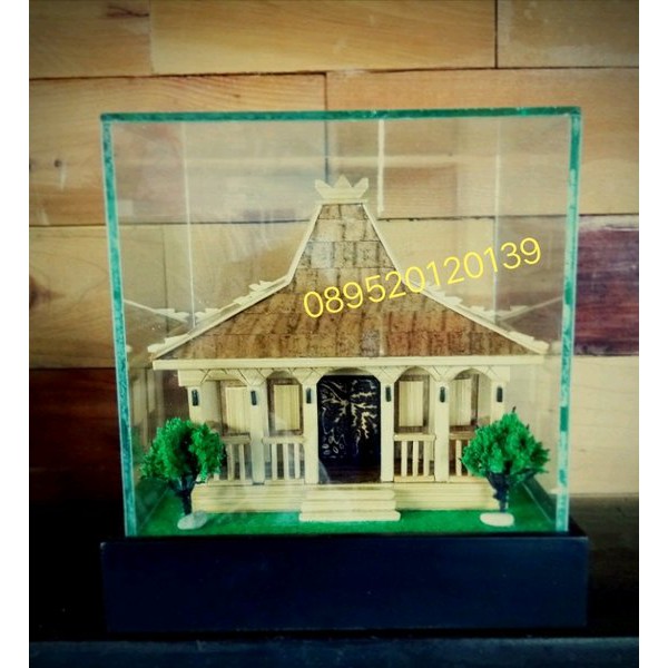 Miniatur Rumah Adat Joglo Jawa Tengah Shopee Indonesia