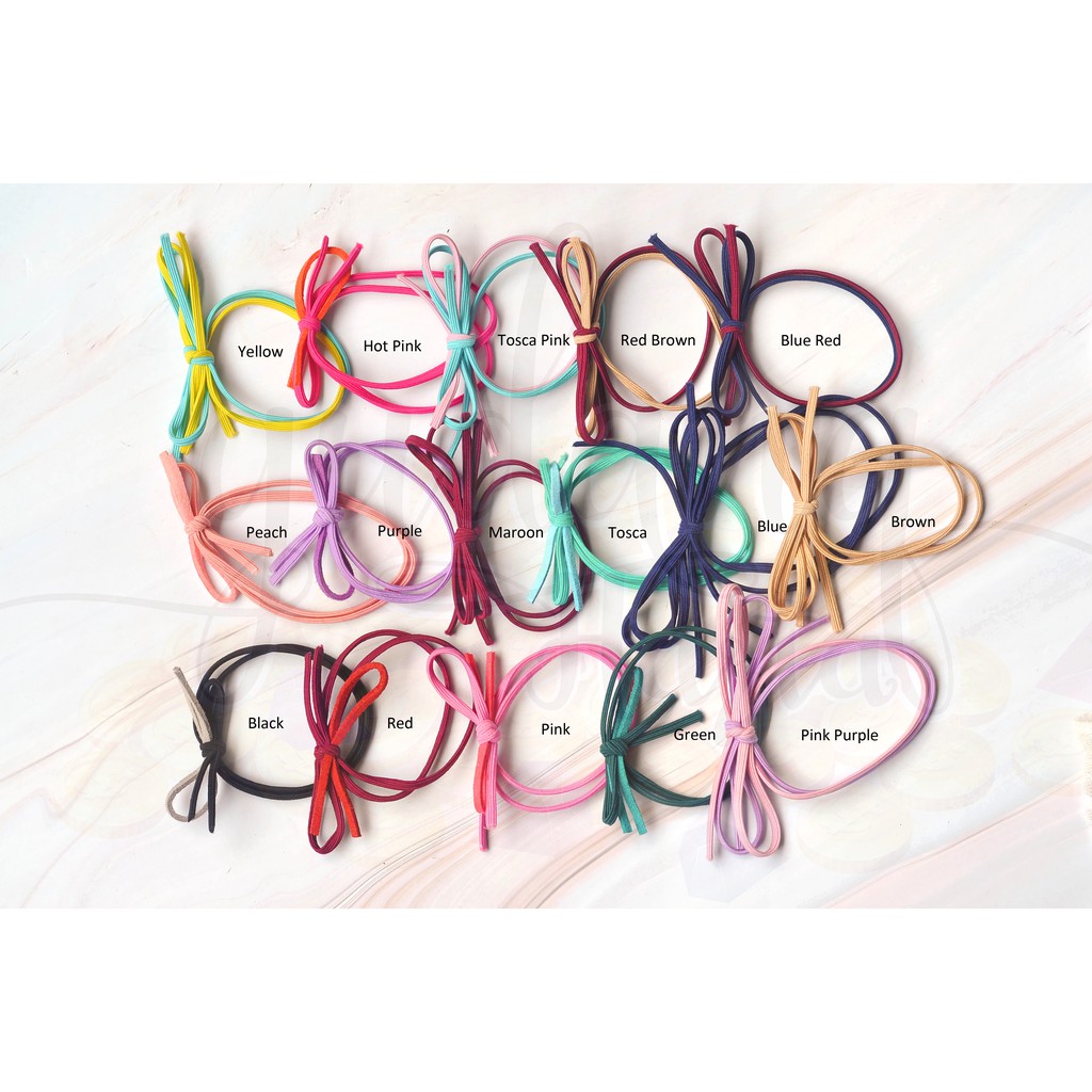 Ikat Rambut Karet Simple Colorful Warna Warni Cantik GH Ikat Rambut Karet Simple Colorful Warna Warni Cantik GH
