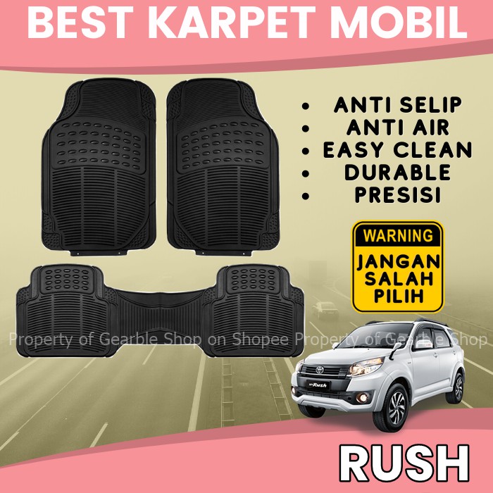 KARPET MOBIL RUSH ALAS LANTAI MOBIL RUSH KARPET RUSH KARPET DASAR MOBIL UNIVERSAL ANTI AIR