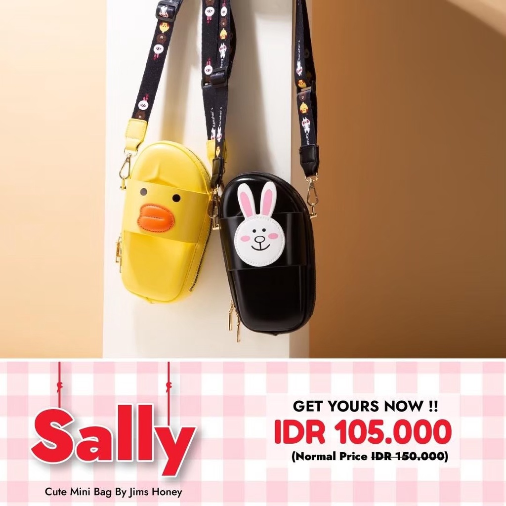 JIMS HONEY SALLY MINI BAG / JIMSHONEY SALLY MINIBAG / JH SALLY BAG ORIGINAL SLING BAG TAS WANITA