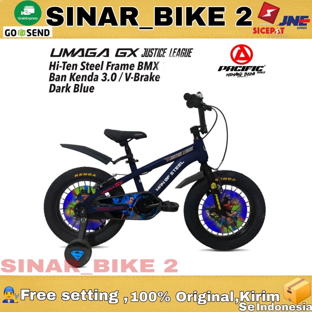 Sepeda Anak Laki BMX PACIFIC UMAGA GX Edisi JUSTICE LEAGE Uk.12 16 18