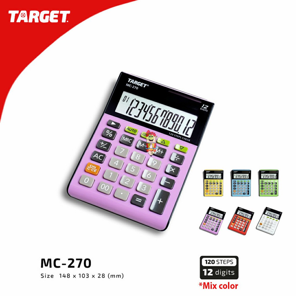 

Kalkualtor Target MC-270 Desktop Calculator - 12 digit