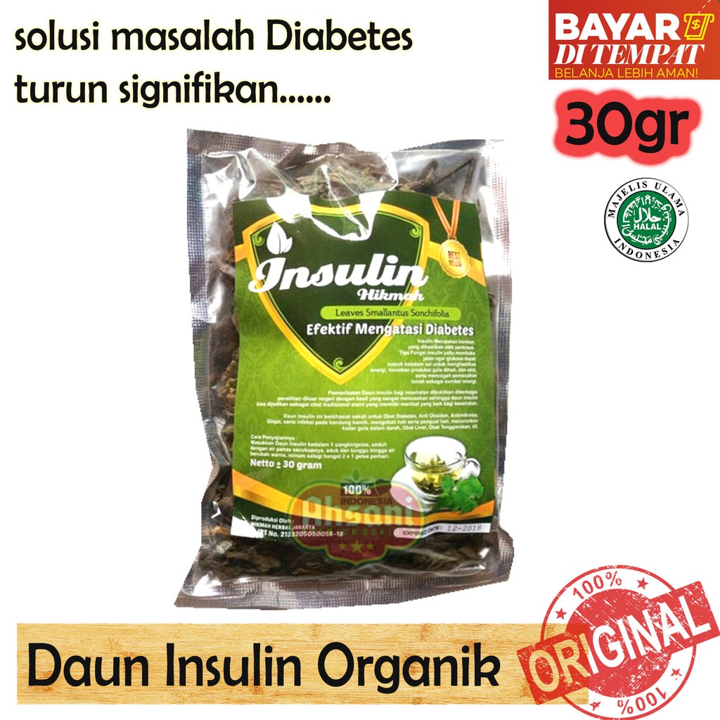 

Teh curah Daun Insulin Hikmah / Yakon Untuk Diabetes 30gr