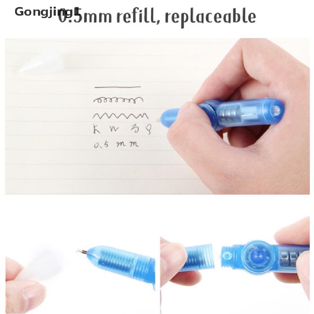 Gongjing1 Pulpen Fidget Spinner Gyro Dengan Lampu Led Untuk Kantor