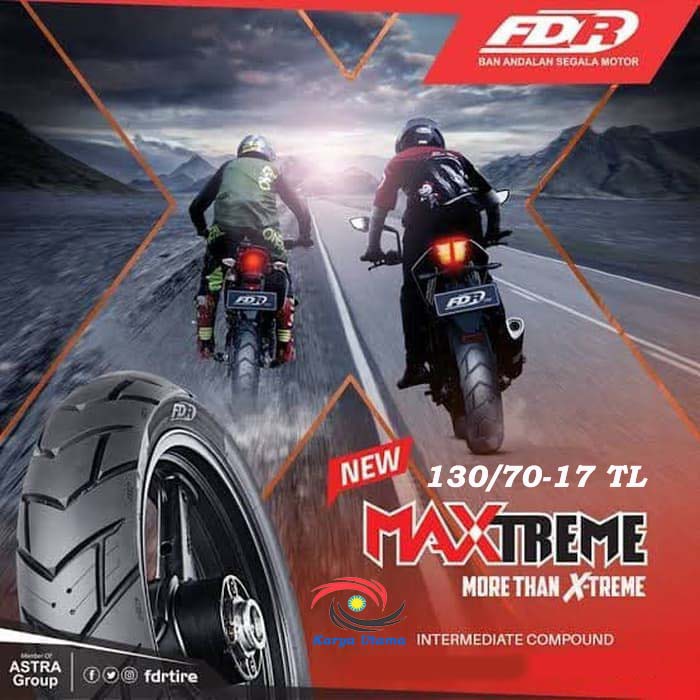 Ban Luar Federal FDR 130/70-17 130/70 Ring 17 Tubeless Tubles Maxtreme