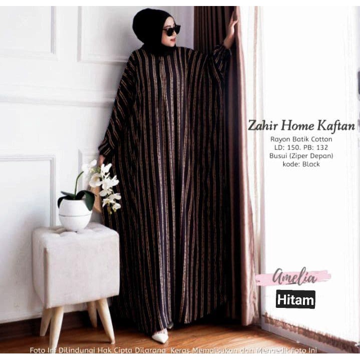 Kaftan Zahir  - Kaftan Wanita Jumbo Katun Rayon Batik Premium Busui Daster Gamis Batik Bigsize  Fashion Muslim Kekinian LD 180cm