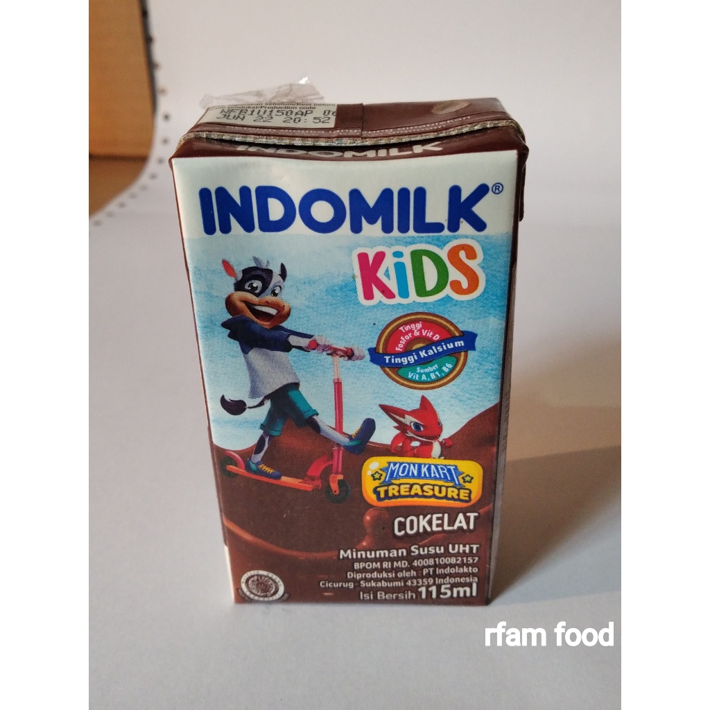 

INDOMILK UHT KIDS 115ML COKELAT SUSU INDOMILK UHT CAIR