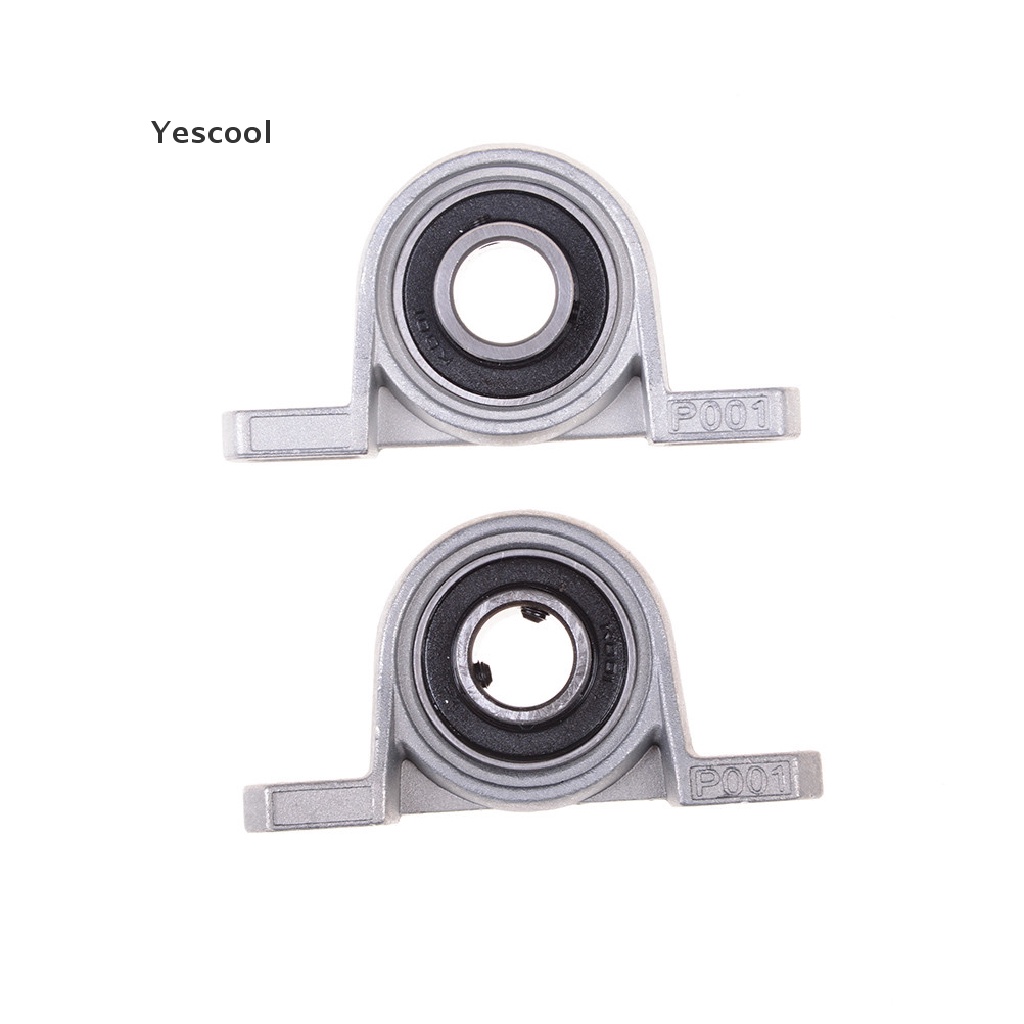 Yescool 2Pcs 12mm Diameter Bore Ball Bearing Pillow Block Mounted Support KP001 .