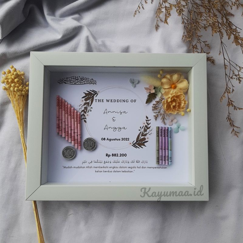 Custom Bingkai Mahar Pernikahan | Frame Mahar