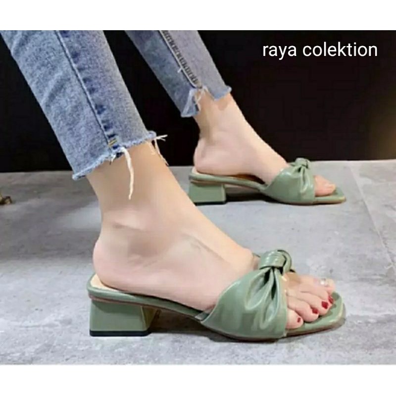 RAYA SANDAL WANITA HAK TAHU 3 CM KOKOP MIKA PAREASI