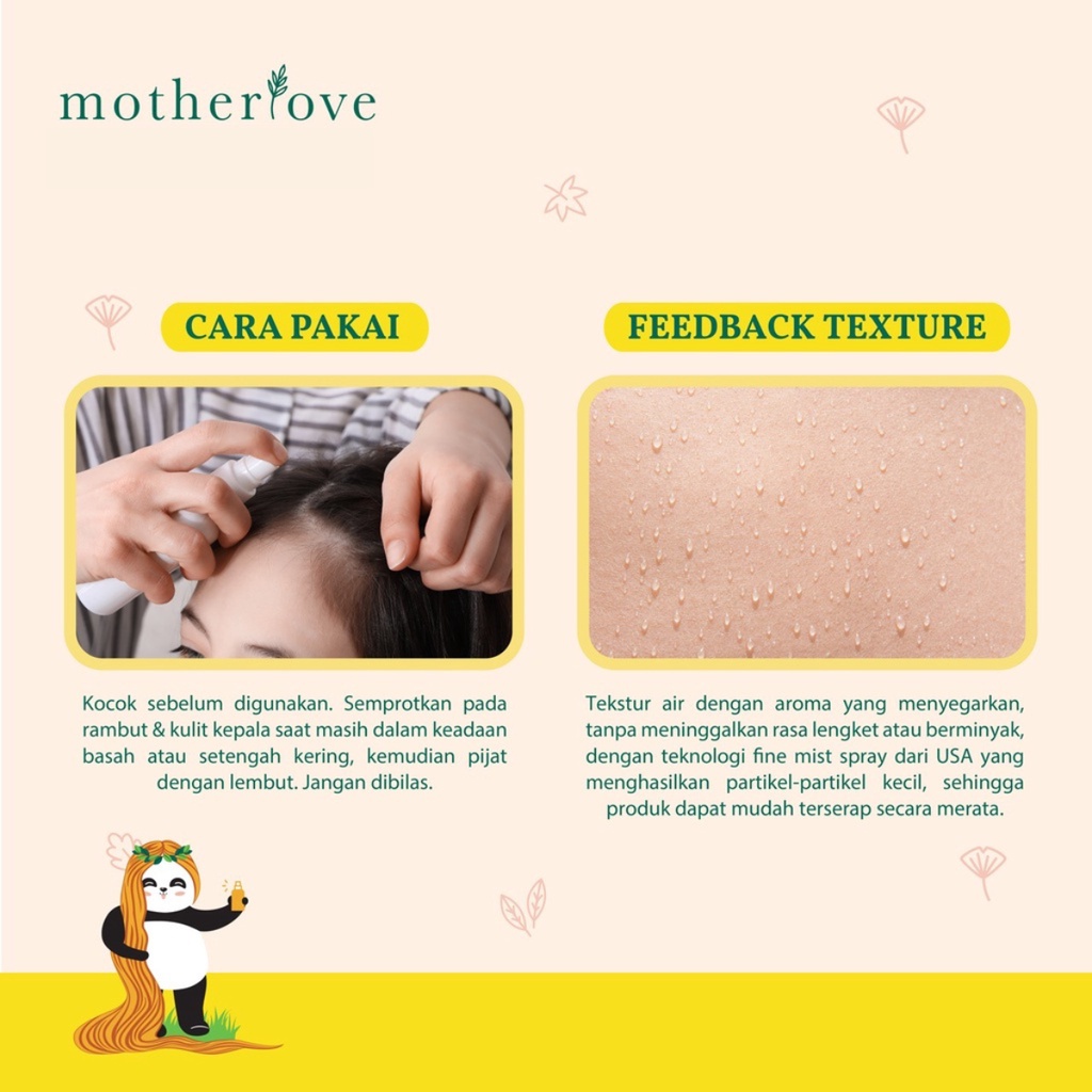 [PROMO] Motherlove Hair and Scalp Serum Spray Serum Rambut dan Kulit Kepala Bayi 100ml