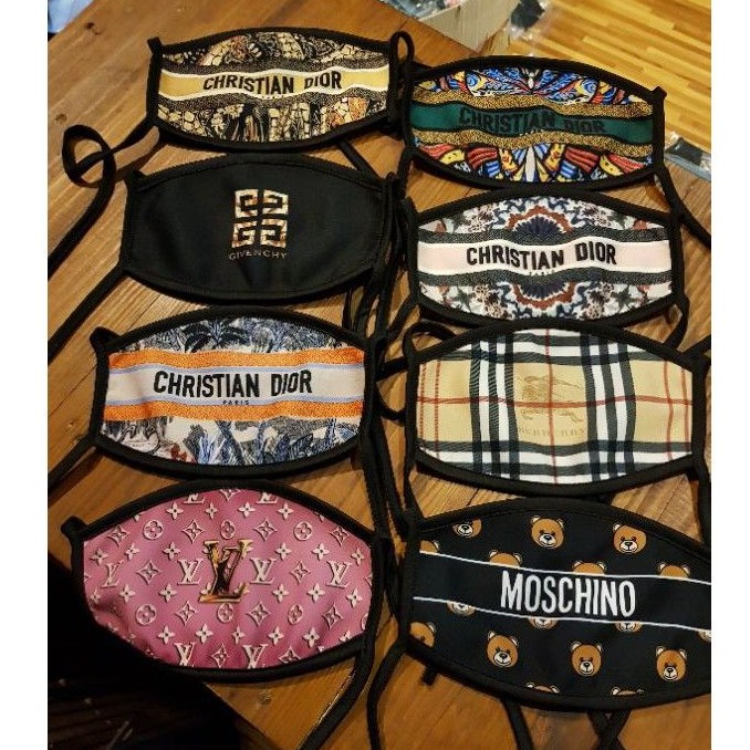 BESTSELLER MASKER KAIN BRANDED PREMIUM 2PLY GUCCI BAPE DIOR MOSCHINO MASKER HIJAB MOTIF STAYCOOL