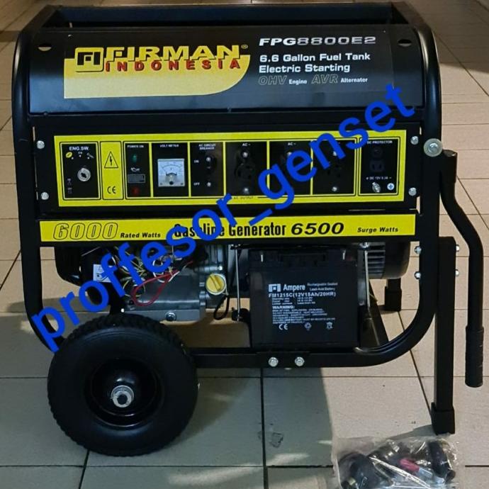 Genset 6000 watt - 6500 watt 8 kva Firman gasoline FPG 8800 E2 terlaris