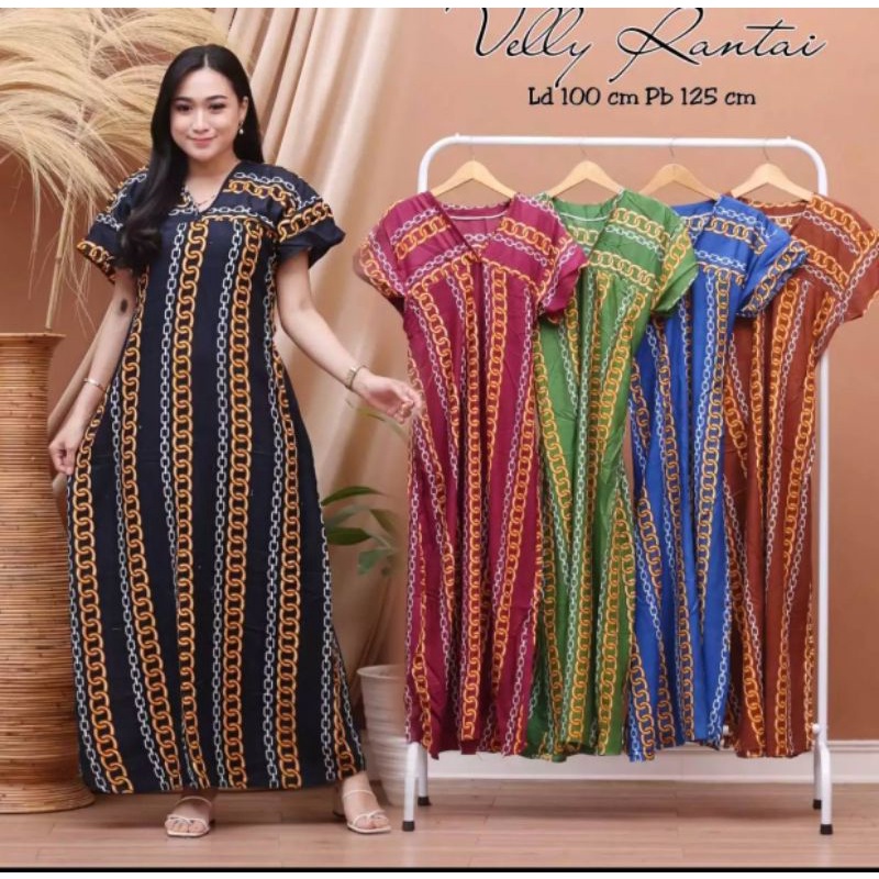 Daster Batik Panjang Baju Daster Lengan Pendek Longdress Batik Long Dress Lengan Panjang Busui Daster Panjang Daster Semata Kaki Baju tidur Lengan Panjang