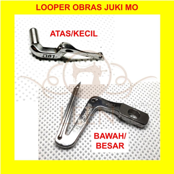 Set Looper Obras Benang 4 (JUKI) GRADE A Atas Bawah Mesin Jahit LEEN