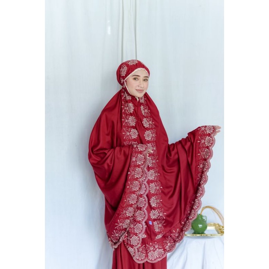 Mukena ( Gracella KD RIANTI ) Mukena Rayon Jumbo Bordir Mewah