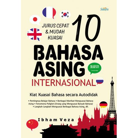 Buku Jurus Cepat & Mudah Kuasai 10 Bahasa Asing Internasional Ori Terapibuku
