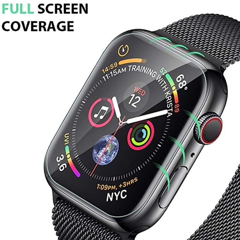 Screen Protector Film for Apple Watch 6 SE 5 4 40MM 44MM Clear Full Protective Film Not Glass for iWatch Series 3 2 1 38MM 42MM