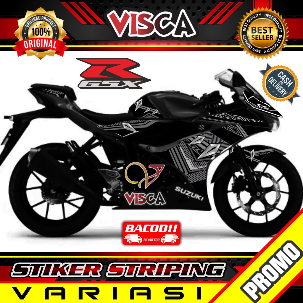 Striping GSX R150 - Stiker Sticker Striping Variasi Suzuki GSX R150 - Striping Hologram Suzuki GSX R
