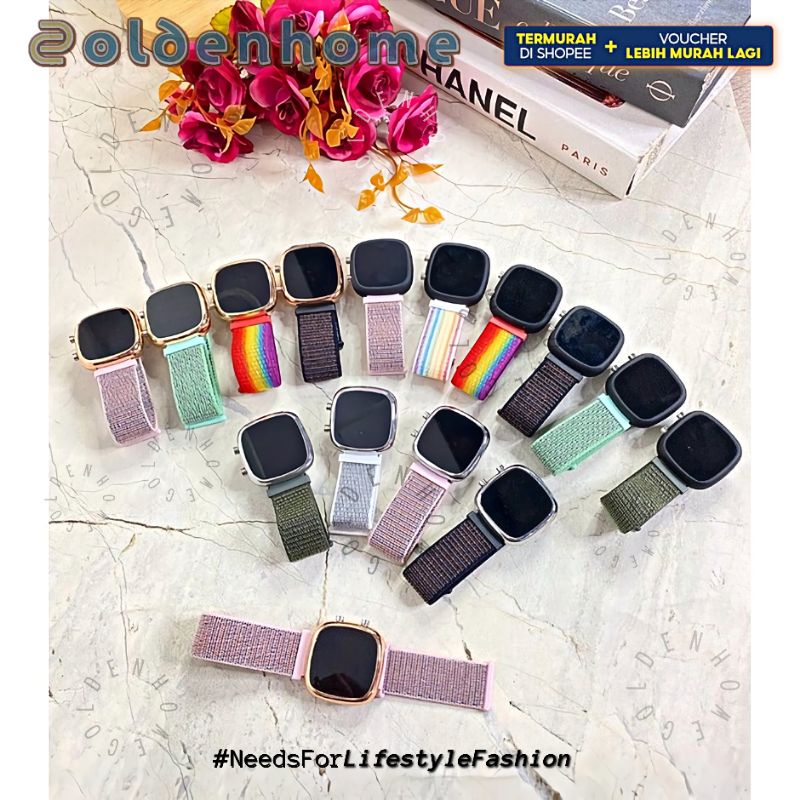 [PROMO] COD JAM LED KANVAS WANITA OVAL Jam Tangan LED KANVAS WANITA Pria UNISEX LED Watch TERBARU IL