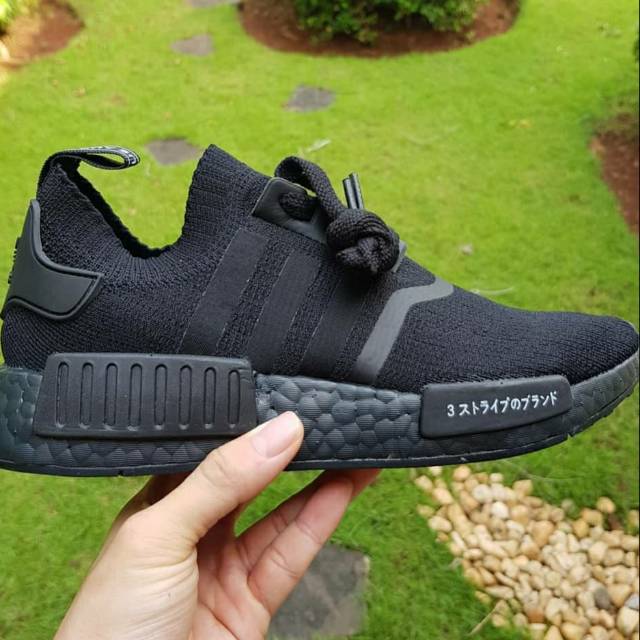 ADIDAS NMD R1 PK JAPAN TRIPLE BLACK UA QUALITY