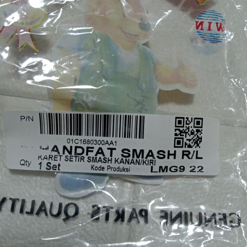 Handfat Smash Karet Stir Setir R/L Nex Fi Smash 06 Sky Wave 125 Spin Merk WIN