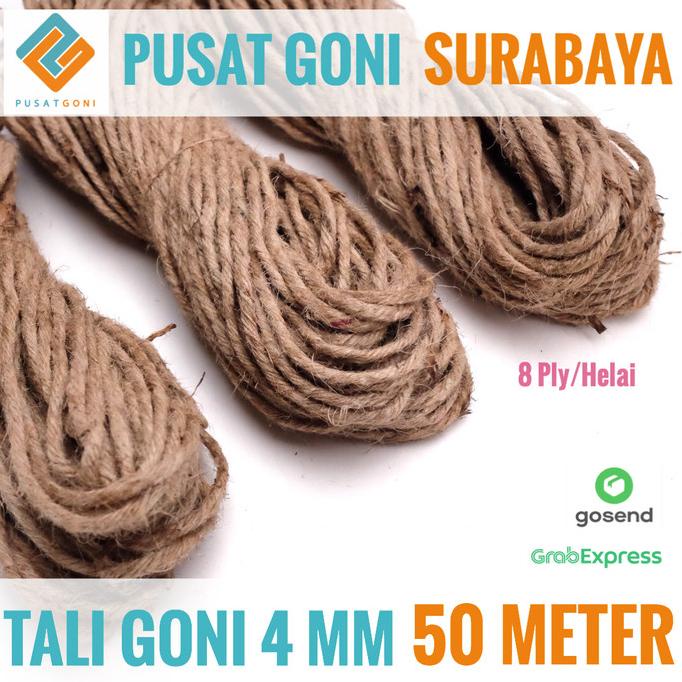

BAYAR DITEMPAT Tali Goni 8 Ply 50 Meter - Tali Rami 4MM - Tali Kado LIMITED EDITION Kode 1244
