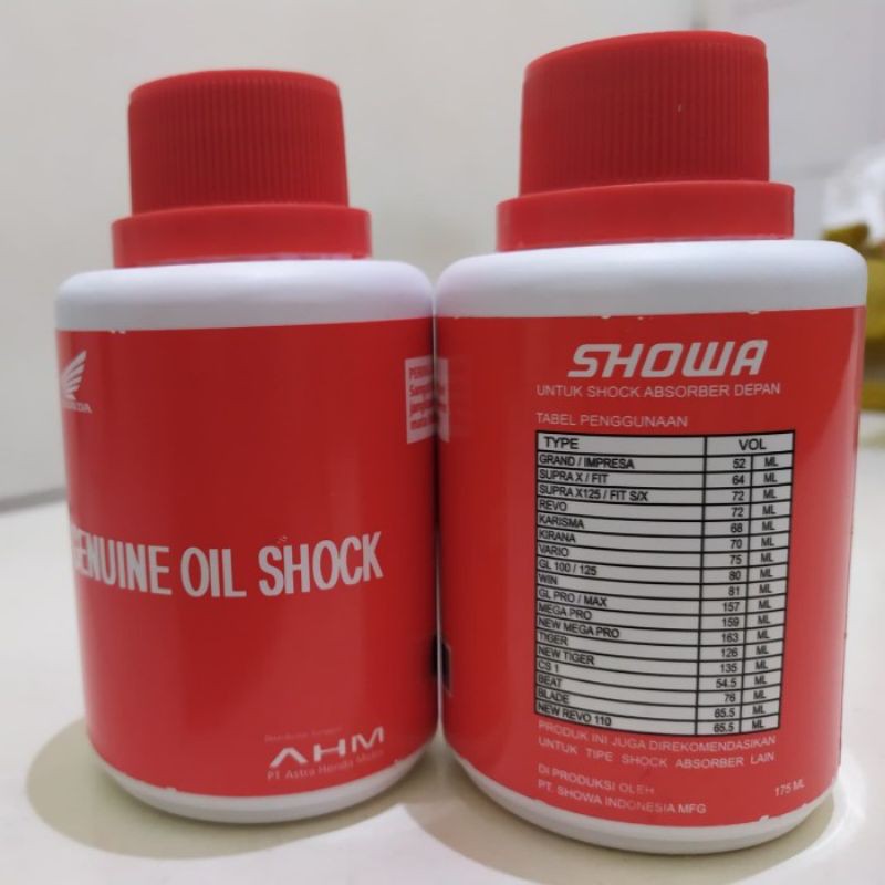 Oli shock depan honda 100% original AHM