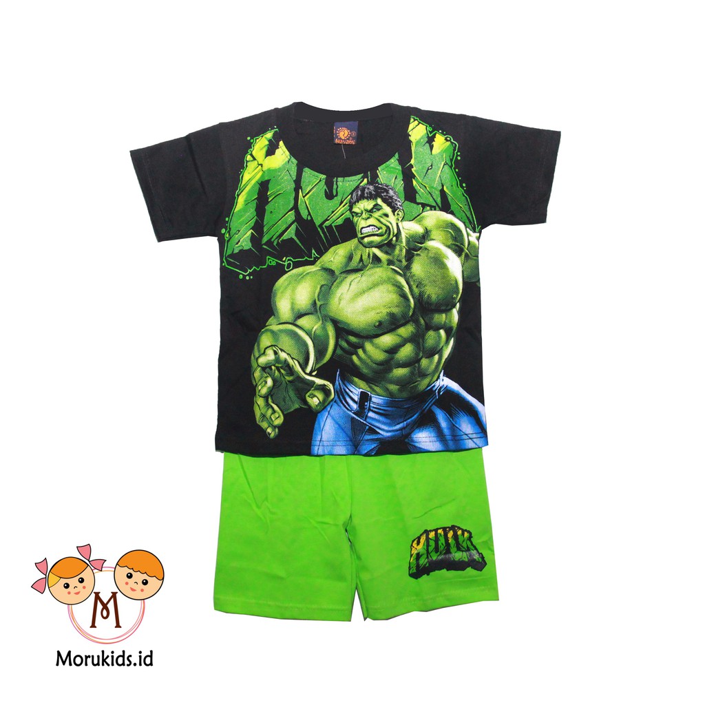 MORUKIDS ID BAJU  ANAK  LAKI LAKI HULK  2 9 THN BAHAN KATUN 