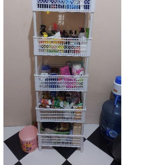 ♗ RAK KERANJANG SUSUN RAK SUSUN Rak Dapur Keranjang Serbaguna Rak Susun ✵