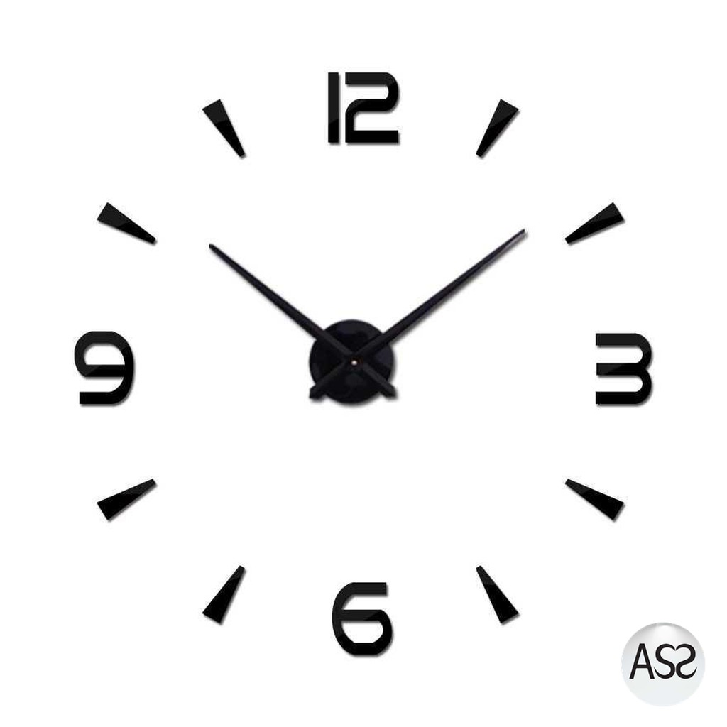 ASS Shop - Jam Dinding Besar DIY Giant Wall Clock Quartz 80-130cm - DIY-104