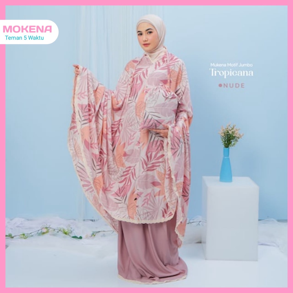 Mukena Mukenah Rukuh Telekung Travel dewasa Jumbo bali bahan adem polos murah motif By Mokena