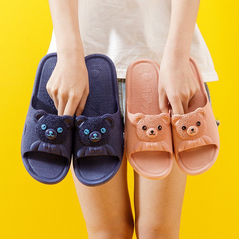 Sandal Selop Wanita Sendal Cewe Korea Sandal Motif Bear Sandal Korean Style Sandal Santai Wanita Sandal Import Wanita