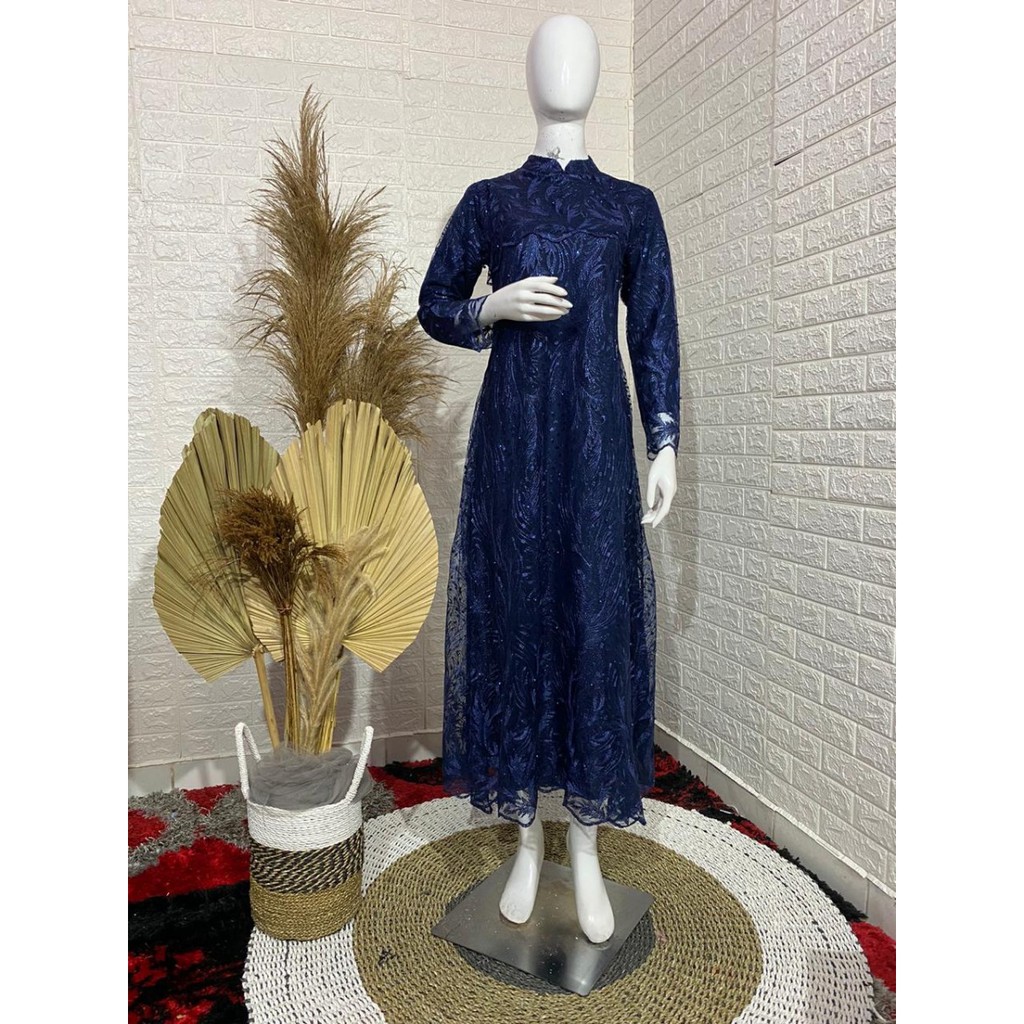 Kebaya Modern / Gamis Modern / Gamis Pesta / Kebaya Kondangan/Navy