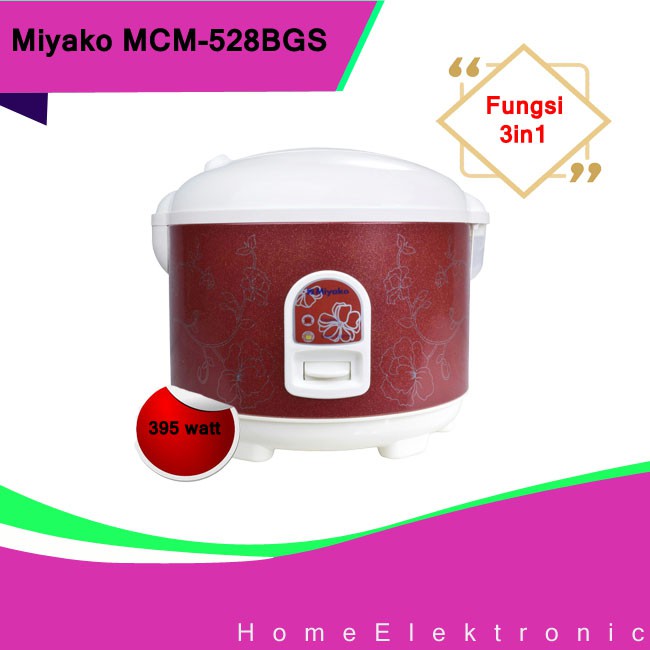 Rice Cooker MIYAKO Magic Com  3in1 MCM-528BGS / MCM 528BGS / MCM528BGS [1.8L] FREE BUBLE WRAP
