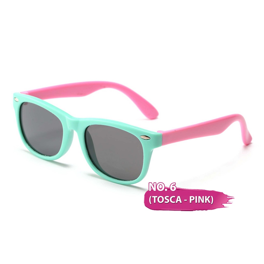 Kacamata Anak - UV400/Polarized - Flexible Sunglasses-Tosca-Pink