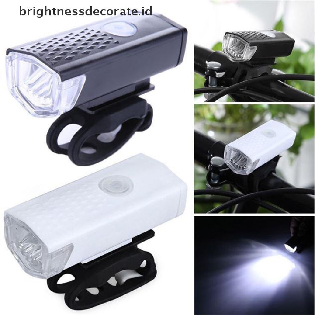 Lampu Depan Belakang Sepeda Led Usb Rechargeable