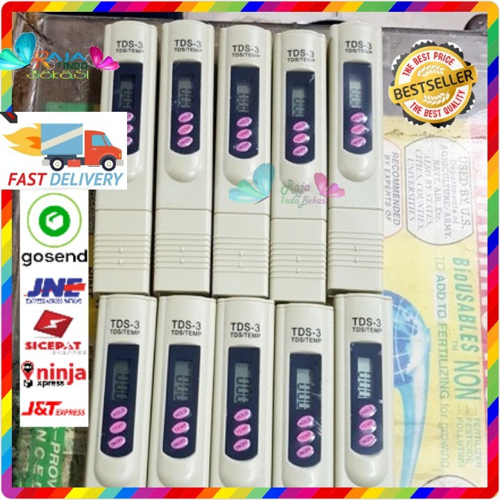 Alat Ukur Tds Meter Digital Hidroponik Pengukur Temperature Suhu Kualitas Air Akuarium Aquarium