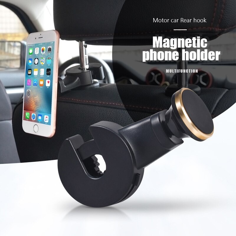 Magnetic Car Phone or Tablet Holder and Hook Back Se