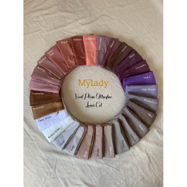 PLAIN VOAL LASERCUT BY MYLADY, Best seller Hijab polos mylady , hijab polos, mylady original