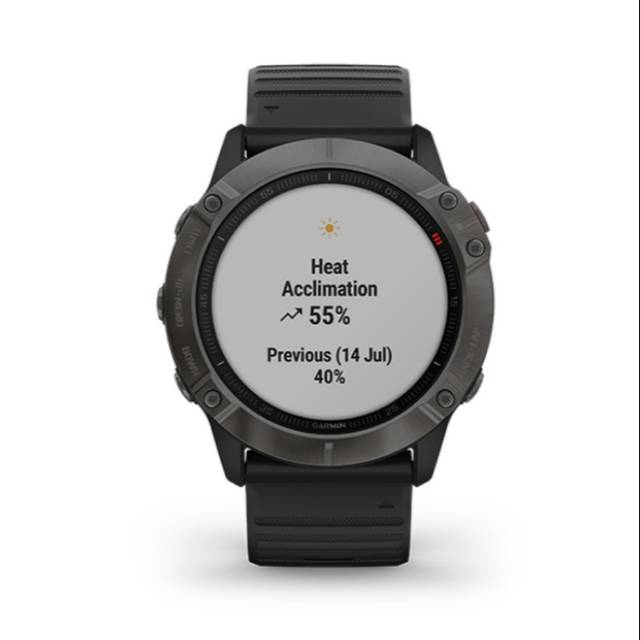 Garmin Fenix 6X Sapphire Carbon Gray DLC With Black Band