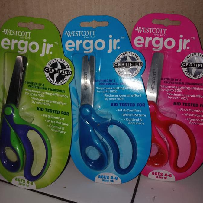 

(((Bisa Bayar Di Tempat))) Gunting Anak Westcott Ergo Jr/Children Scissors Ekslusif Kode 167
