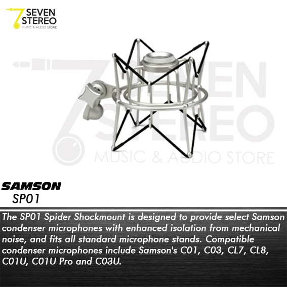 Samson SP01 Spider Shockmount For Condenser Mic